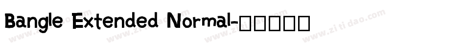 Bangle Extended Normal字体转换
